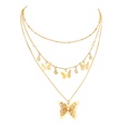 fashion butterfly pendant multilayered necklace alloy collarbone chainpicture12